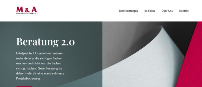 M&A Treuhand – Screenshot